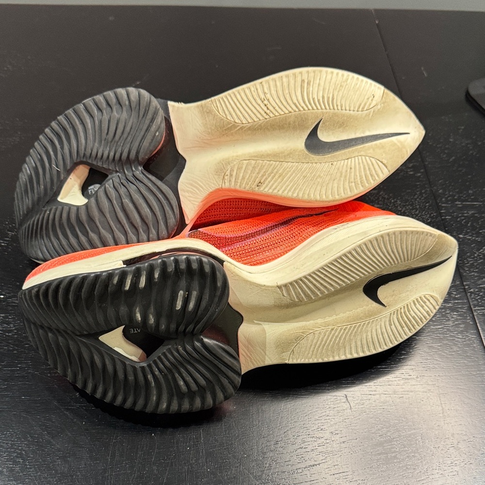 Nike Zoomx Athletic Shoes in Vibrant Orange and White - Picture 3 of 4